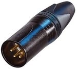 Neutrik NC4MXX-B XLR-Kabelverbinder (XLR, Schwarz, Gold, 19 mm, -30-80 &deg;C)