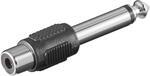 Audio-Adapter Cinch-Kuplung - klinkenstecker Mono 6,35mm