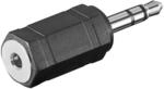 Wentronic Adapter 3.5mm Stereo Stecker auf 2.5mm Stereo Kupplung schwarz