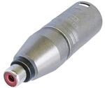 Neutrik NA2MPMF, XLR-Cinch Adapter, Steckadapter, geeignet f&uuml;r Audioverbindungen