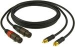Klotz AL-RF0030 Audiokabel XLR female - Cinch Stecker 0,3 m, 2 St&uuml;ck