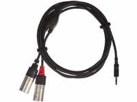 CORDIAL Kabel Y Adapter minijack stereo/2 XLR male lang 1,5 m Kabel Adapter