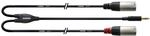 Cordial CFY 1.5 WMM-LONG Y-Adapterkabel XLR male 1,5 m Rean Stecker