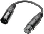 Adam Hall Cables 3 STAR DGF 0020 Adapterkabel DMX 3-Pol XLR Female auf 5-Pol XLR Male