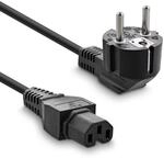 InLine Netzkabel, Schutzkontakt gewinkelt auf Warmger&auml;testecker C15 (IEC-60320)