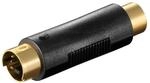 Wentronic 12433-gb S-VHS Stecker auf Cinch Jack Video Adapter