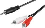 Goobay 51648 Audio Adapterkabel AUX, 3, 5 mm Klinke zu Stereo Cinch-Stecker, CU -