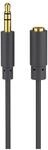Goobay 97113 Kopfh&ouml;rer- und Audio- Verl&auml;ngerungskabel AUX, 3, 5 mm 3-pol, Slim