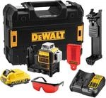 DEWALT DCE089D1R-QW Multilinienlaser 3x360&deg;, rot, 10,8V/2Ah, 10.8 V, schwarz/gelb