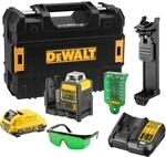 Dewalt 10,8 Volt 2x360&deg; Linienlaser, Gr&uuml;n DCE0811D1G (Selbstnivellierend,