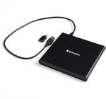 Verbatim Externer Slimline CD/DVD-Brenner, mobiles externes Laufwerk zum Brennen,