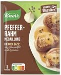 Knorr Fix Pfeffer-Rahm Medaillons in w&uuml;rziger Sauce f&uuml;r ein leckeres Fleischgericht