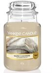 Yankee Candle Duftkerze im Glas (gro&szlig;) | Warm Cashmere | Kerze mit langer Brenndauer