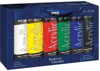 KREUL 28260 - El Greco Acrylfarben, 6 x 75 ml, gl&auml;nzende, hochpigmentierte