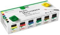 KREUL 75600 - Acryl Mattfarben im Set, cremig deckende, schnelltrocknende Farbe auf