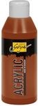 KREUL 84224 - Solo Goya Acrylic dunkelbraun, 250 ml Flasche, cremige vielseitig