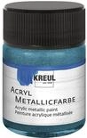 KREUL 77582 - Acryl Metallicfarbe, 50 ml Glas in metallic petrol, glamour&ouml;se