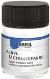 KREUL 77579 - Acryl Metallicfarbe, 50 ml Glas in perlmutt wei&szlig;, glamour&ouml;se