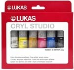 LUKAS Cryl Studio Acrylfarben-Set 6 x 20 ml, rot