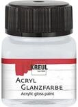 Kreul 79223 - Acryl Glanzfarbe, 20 ml Glas in hellgrau, gl&auml;nzend-glatte Acrylfarbe