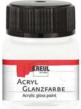 KREUL 79201 - Acryl Glanzfarbe, 20 ml Glas in wei&szlig;, gl&auml;nzend-glatte Acrylfarbe zum
