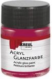 KREUL 79532 - Acryl Glanzfarbe, 50 ml Glas in bordeaux, gl&auml;nzend-glatte Acrylfarbe