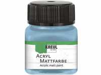 KREUL 75238 - Acryl Mattfarbe, bayrischblau im 20 ml Glas, cremig deckende,