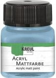 KREUL 75238 - Acryl Mattfarbe, bayrischblau im 20 ml Glas, cremig deckende,