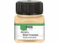 KREUL 75252 - Acryl Mattfarbe, beige im 20 ml Glas, cremig deckende,