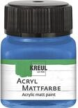KREUL 75224 - Acryl Mattfarbe, enzianblau im 20 ml Glas, cremig deckende,