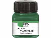 KREUL 75222 - Acryl Mattfarbe, grün im 20 ml Glas, cremig deckende,