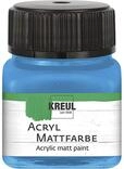 KREUL 75217 - Acryl Mattfarbe, hellblau im 20 ml Glas, cremig deckende,