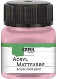 KREUL 75245 - Acryl Mattfarbe, pastellrosa im 20 ml Glas, cremig deckende,