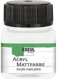 KREUL 75202 - Acryl Mattfarbe, pastellwei&szlig; im 20 ml Glas, cremig deckende,
