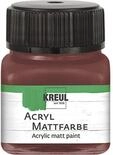 KREUL 75236 - Acryl Mattfarbe, rehbraun im 20 ml Glas, cremig deckende,