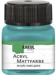 KREUL 75248 - Acryl Mattfarbe, t&uuml;rkis im 20 ml Glas, cremig deckende,
