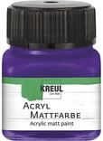 KREUL 75234 - Acryl Mattfarbe, violett im 20 ml Glas, cremig deckende,