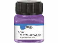 KREUL 77281 - Acryl Metallicfarbe, 20 ml Glas in flieder, glamouröse...
