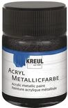 KREUL 77585 - Acryl Metallicfarbe, 50 ml Glas in metallic schwarz, glamour&ouml;se