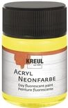 KREUL 77561 - Acryl Neonfarbe, 50 ml Glas in neongelb, fluoreszierende Acryl -