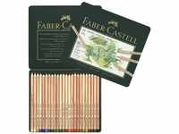 Faber-Castell Buntstifte Pitt Pastell, 24er Metalletui Künstlerfarbstifte, hohe