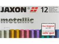 Honsell 47410 - Jaxon Ölpastellkreide, 12er Set, 2 x 6 Metallic-Farben im