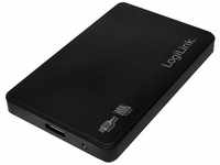 Logilink UA0256 6,35 cm (2,5 Zoll) Festplattengehäuse (SATA, USB 3.0) schwarz