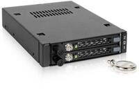 ICY DOCK 2-Bay Hot Swap 2,5 Zoll SATA III 6Gbps /SAS 3.0 12Gbps SSD/HDD