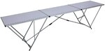 Tapeziertisch, 300 x 60 x 78 cm - Alu Rahmen - Stahl-Gestell, 3 mm Starke