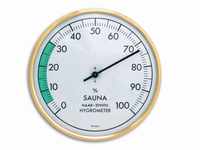 TFA Dostmann Analoges Sauna-Hygrometer, Luftfeuchtigkeit, hitzebeständig, ideal für
