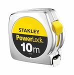 STANLEY Ma&szlig;band Bandma&szlig; Powerlock (Kunststoffgeh&auml;use, Ma&szlig;band 10 m L&auml;nge, 25 mm