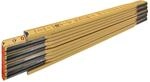 Stabila Zollstock Type 607, 2 m, gelb, metrische Skala, hochwertiger Meterstab aus