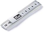 Prym 282690 Ma&szlig;band Fixo Plus selbstklebend 150 cm/cm, Silberfarbig