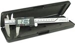 Goldtool 43002 Schieblehre, digital mit LCD-Display, 150mm schwarz